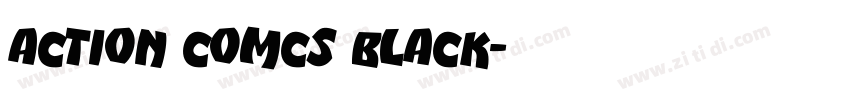 Action Comcs Black字体转换